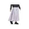 Adidas Einfarbiger lockerer doppelt gestrickter langer Freizeitrock Damenröcke Lila IK9879