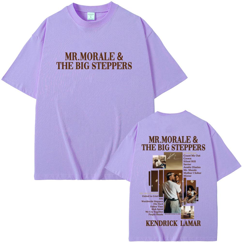 Kendrick Lamar Mr Morale & The Big Steppers T-shirt Men Hip Hop Fashion Pop Music T Shirts Men's Casual Cotton Vintage T-shirts