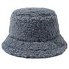 Fashion Lamb Wool Solid Color Soft Plush Hat Vintage Fisherman Cap Outdoor Trend