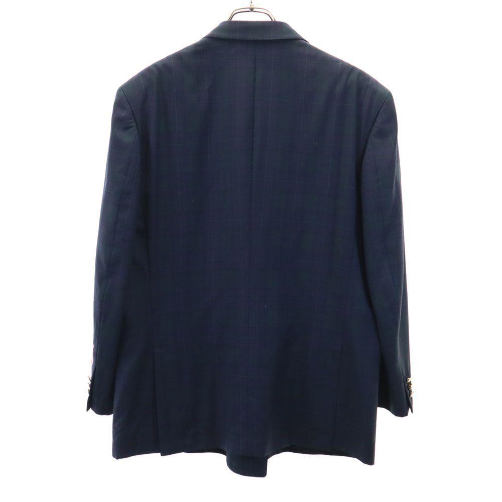 Lanvin 90s Wool Old Long Sleeve Tailored Jacket ST48-55 Navy System Men's Used