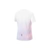 Li Ning Running Series Solid Color Quick-Dry Breathable Short Sleeve Raglan T-Shirt Women Tops Standard-White Rose-Purple ATSU186-5