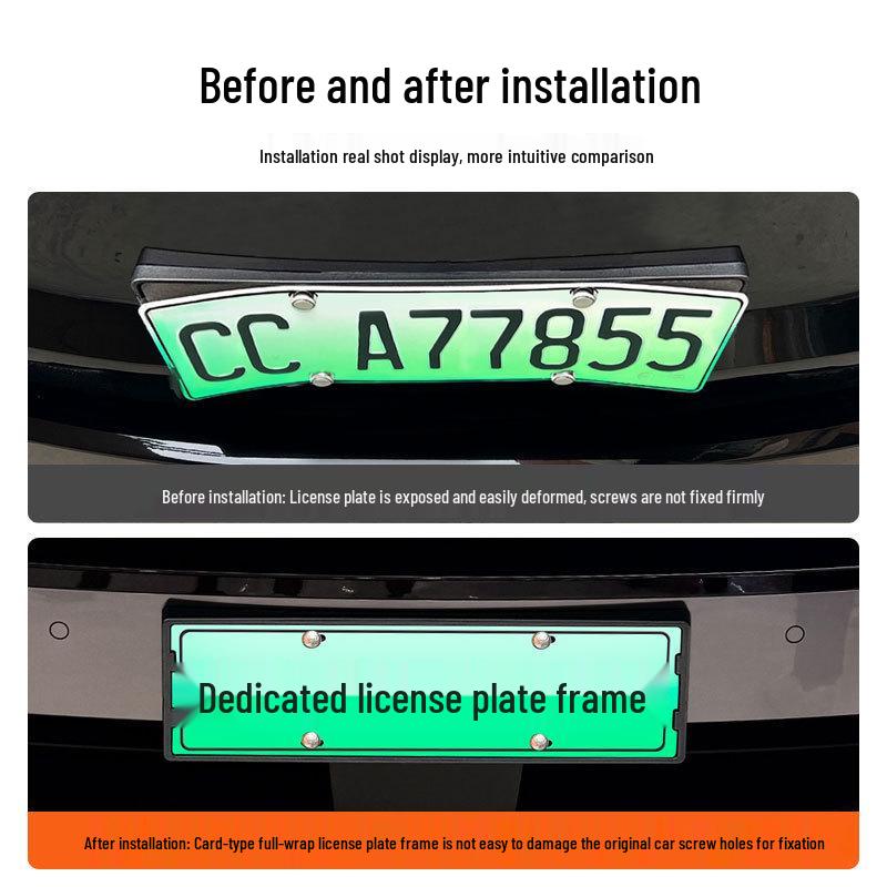 Lando L90/L60 License Plate Frame for New Energy Vehicles, Traffic Regulation Compliant, Modified Full Edge Protection
