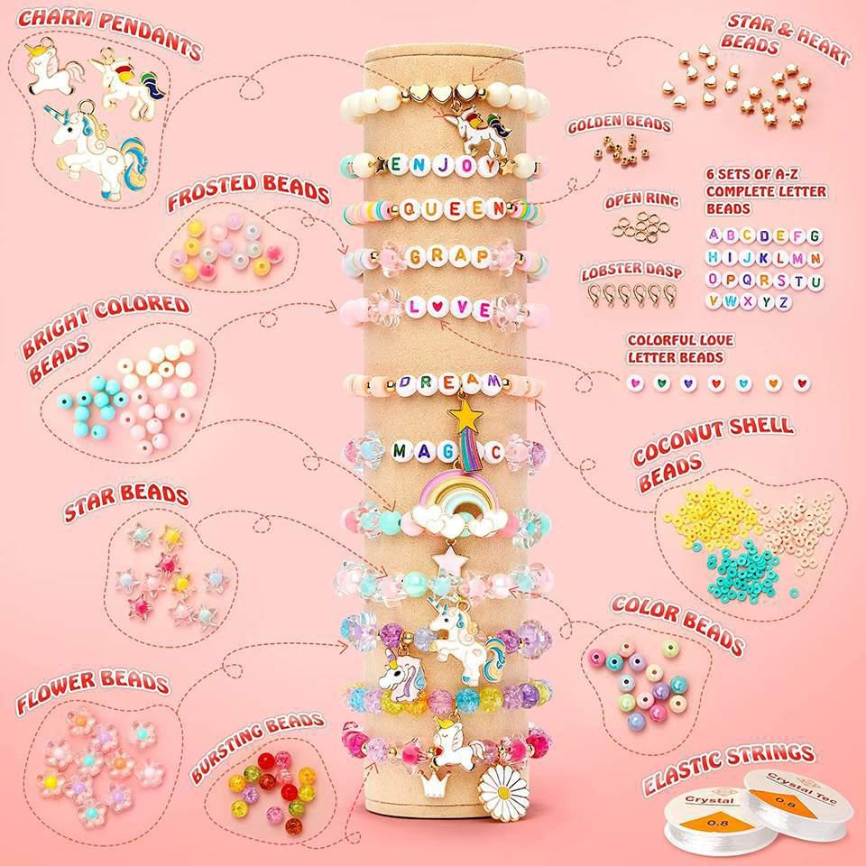 Handmade DIY Jewelry Accessories Imitation Pearl DIY Production Craft Jewelry Beads Children's Hand String Bracelet DIY Set