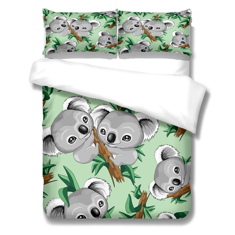 

Комплект постельного белья Shivering Wild Animals King Queen Double Full Twin Single Size EU single(135x200cm)