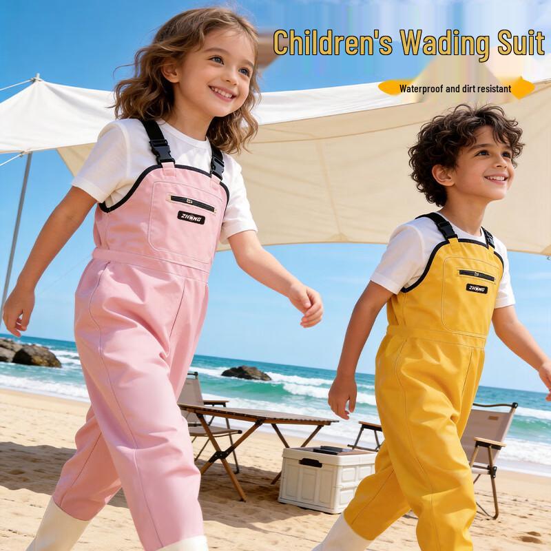 Kids  Waterproof Wading Suit with Integrated Boots 29 (Inner Length 18.5cm)