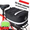 Portable Bicycle Piggyback Bag Waterproof Bike Bags Rear Multifunctional Luggage Carrier Bag for Bike for Traveling Accessories