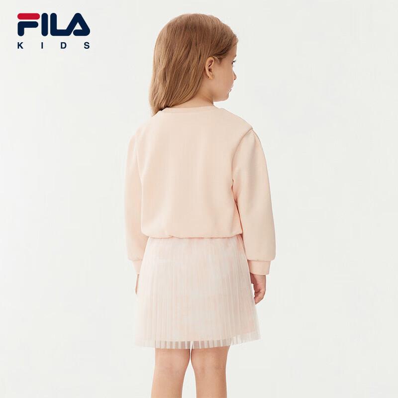 FILA Girls  2025 Autumn Long-Sleeved Knit Dress 120