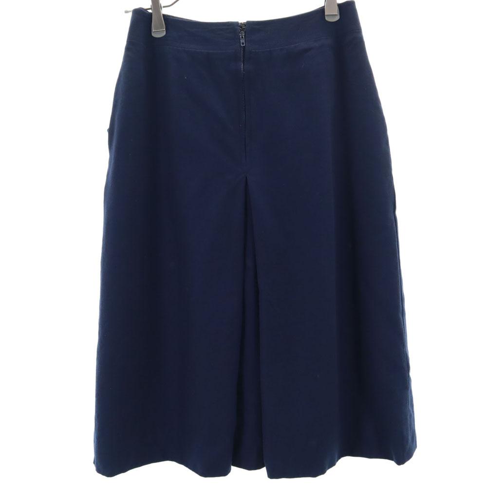 CELINE Midi length flare skirt 38 Navy PARIS Women Used
