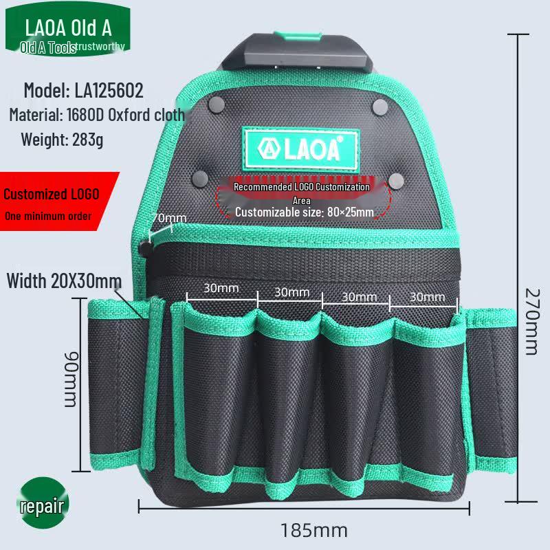 LAOA Waterproof Multi-functional Electrician Tool Waist Bag