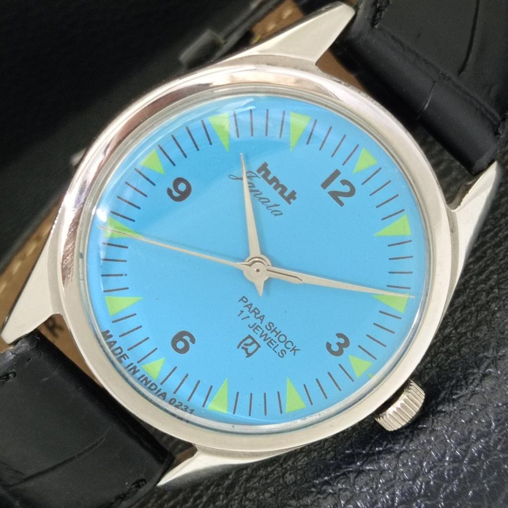 

ВИНТАЖНЫЕ ЧАСЫ С РУЧНЫМ ЗАВОДОМ HMT JANATA ИНДИЙСКИЕ МУЖСКИЕ ЧАСЫ С ЦИФЕРБЛАТОМ НЕБЕСНО-ГОЛУБОГО ЦВЕТА a700047-5 R201-a700047