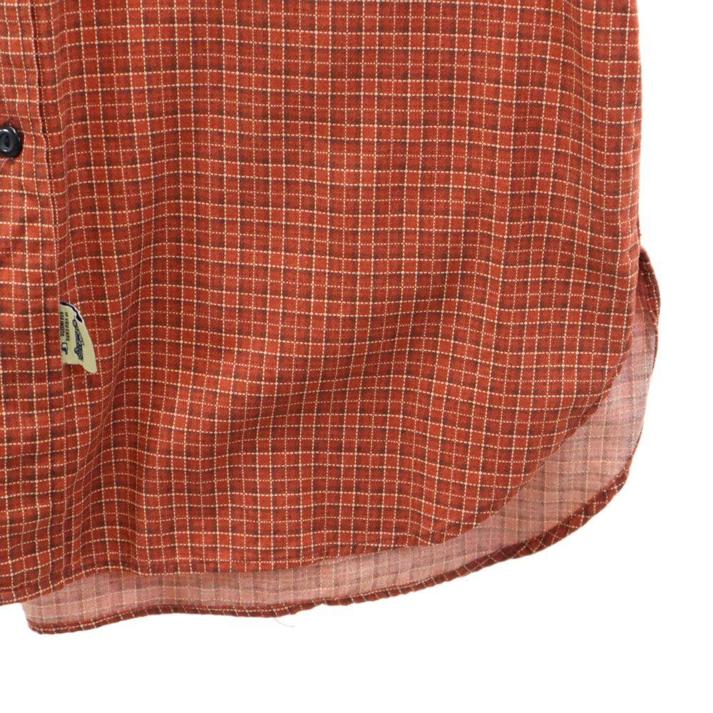 RRL 90s Old Initial Tag Red 3 Stars Long Sleeve Check Shirt S Brick Type Men's Used