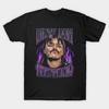 Herren Schwarzes Print-T-Shirt Dominik Mysterio Dirty Dom No-Cut Transferpapier Druck Baumwoll-T-Shirt