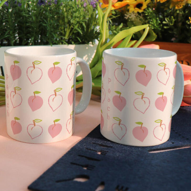 ce175-Design Mug 2p-Peach Peach Pattern