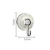 2 Pcs/Bag Strong Swivel Suction Cup Hooks Hole-free Clothes Hook Portable Wall Sticky Hooks  Toilet