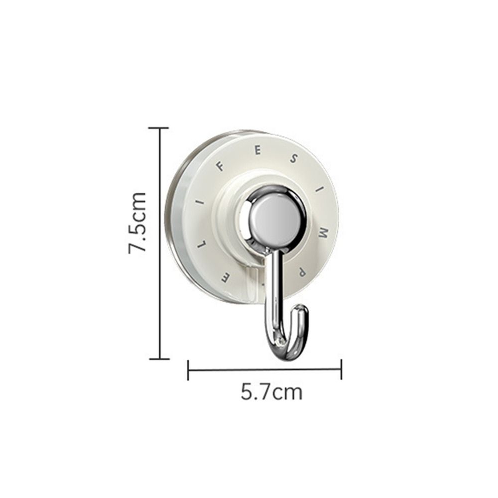 2 Pcs/Bag Strong Swivel Suction Cup Hooks Hole-free Clothes Hook Portable Wall Sticky Hooks  Toilet