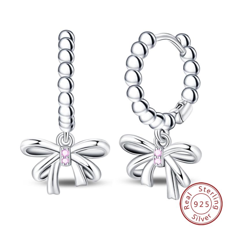 Inlaid Zircon Earrings 925 Silver Minimalist Butterfly Dragonfly Cute Claw Hoop Earrings Women Exquisite Party Jewelry