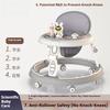 Baby Walker Babies 6 To 18 Months Can Sit Adjustable Foldable Infant Anti-rollover anti-O-legs