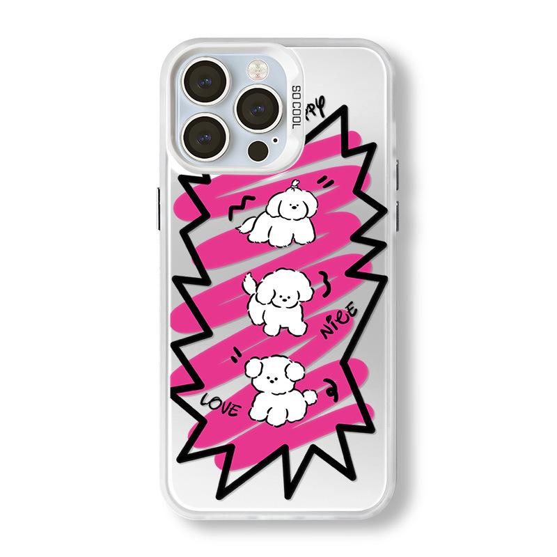 

Zhitai Frosted Laser Mobile Case for Apple iPhone 16 Pro/13/12 Pro & Huawei Mate 60 iPhone 14 Pro