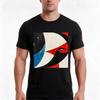 Red Moon Tshirt Summer Casual Cotton Tee Oversized Streetwear Tops Vintage Graphic Print Loose Fit Short Sleeve