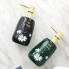 Soap Dispenser Ceramic Hand Sanitizer Press Bottle Shower Gel Sub Bottle Luxury Shampoo Lotion Bathroom Accessories 450ml