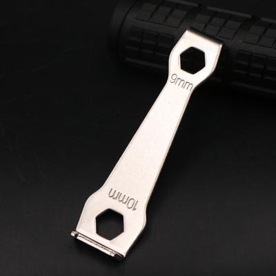 Fahrrad-Kettenblattschraubenschlüssel, Kettenblattplattenschraubenschlüssel, Fahrradreparatur, Demontage und Installationswerkzeug, MTB, Rennrad, 9- und 10-mm-Schraubenschlüssel