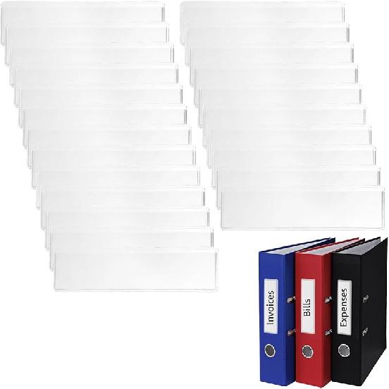 

Самоклеящиеся держатели для этикеток, Самоклеящиеся карманы для этикеток, Пластиковые самоклеящиеся этикетки для полок, Прозрачные ценники с открытой длинной стороной для супермаркета, 100pcs