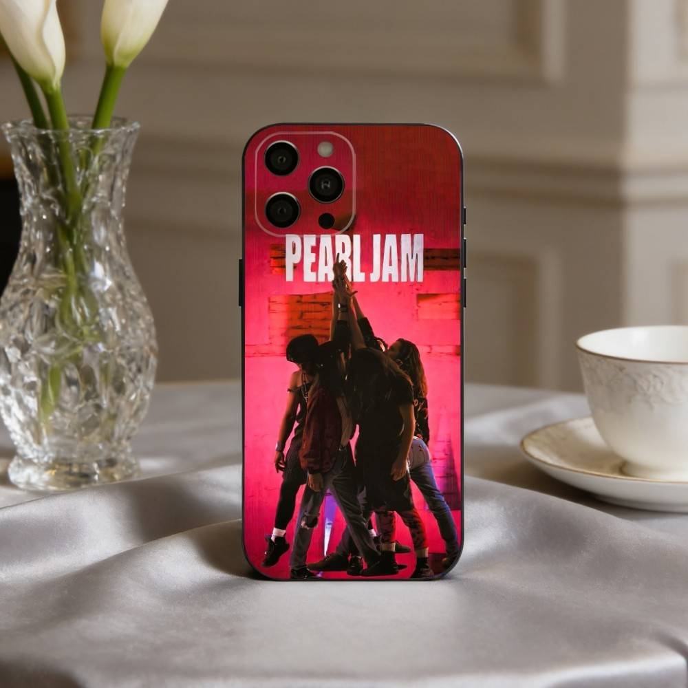 Grungy P-Pearl Jam Bnd Handyhülle Silikon Weich Für IPhone 17pro 16 15 14 13 12 11 X XR Plus Pro Max Plus