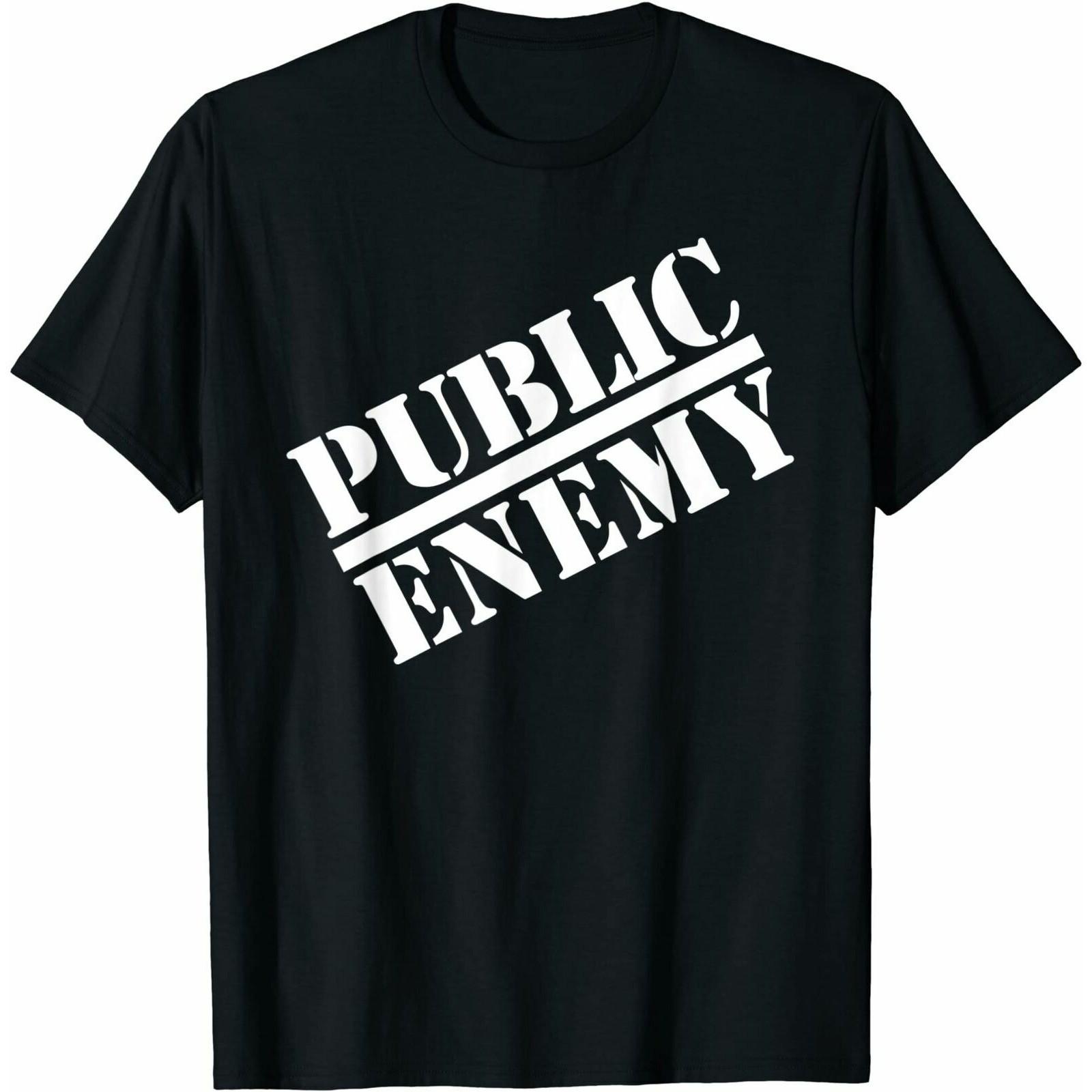 Официальная футболка Public Enemy с большим логотипом, смешная футболка, подарок, размеры от M до 3XL S разноцветный