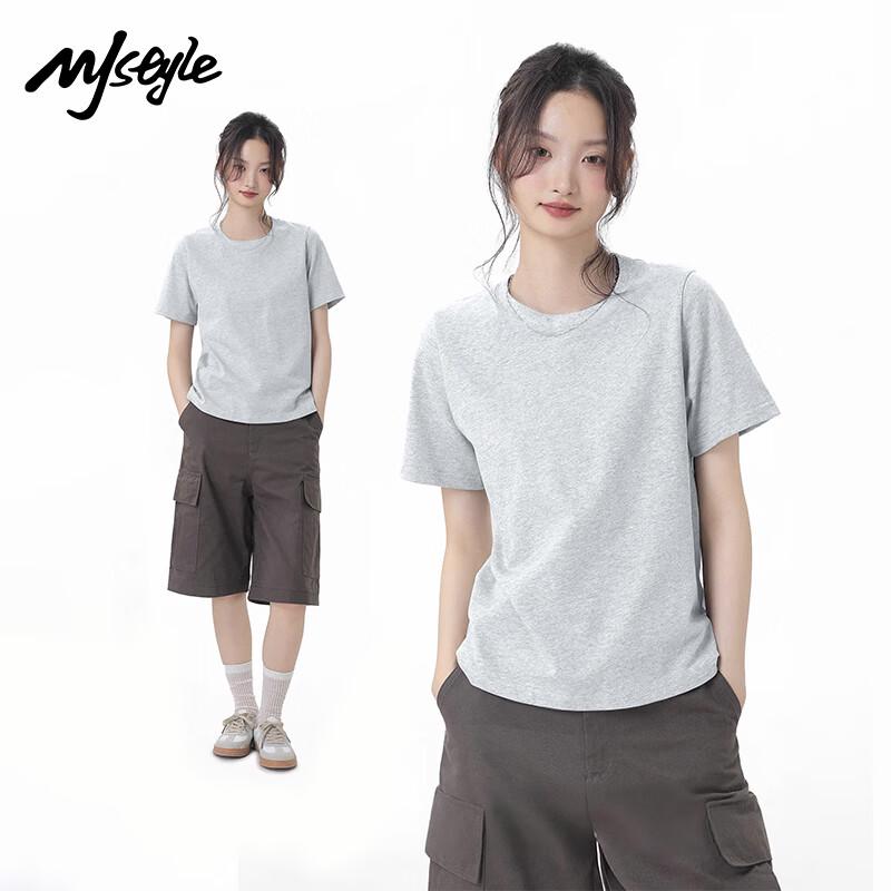 MJ STYLE Women s Round Neck Short Sleeve T-Shirt L