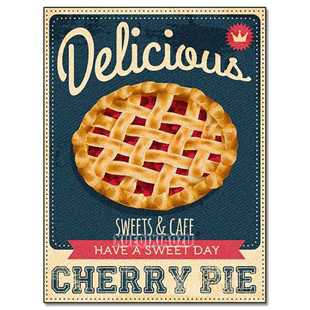 5D Diamond Painting Food Poster Diamond Mosaic Embroidery Set Bread Beer Cup DIY Rhinestone Kitchen Restaurant Decoration Gift