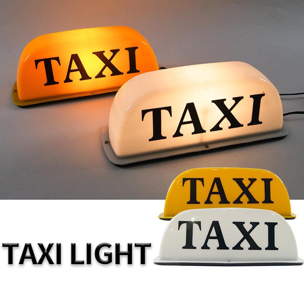 Magnetic LED Taxi Sign Top Light Cab Roof Illuminated Topper Car Top Light Waterproof 12V Taxi Sign Indicator Light