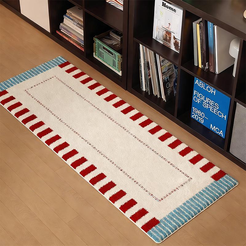 Bedroom Rug Bedside Floor Mat Long Carpet Colorful Memphis-style Carpets Home Decor Rugs Soft and Fluffy Foot Mats