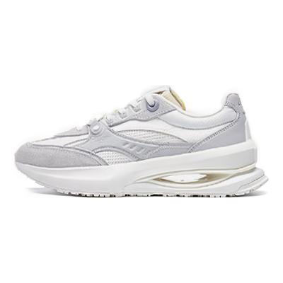 Li Ning 92 Shadow Comfortable Versatile Non-Slip Wear-Resistant Low-Top Lifestyle Casual Shoes Women Sneaker Gray White AGCT250-3