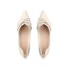 Fashion Slip-on White Pointed Toe Low Heel Elegant Woman Flats Lastest Summer 2025 Chic Point Cheap Clearance Spring 39 Shoes for Women