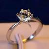 Diamond Ring For Woman Beautiful Simulated Moissanite Finger Ring  Noble Wedding Party Jewelry