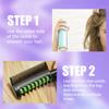 Temporary Hair Color Comb with Foldable Design for Quick Bright Hair Chalk Styling Non Toxic Washable Colorful Hairbrush for Adults Halloween Cosplay