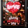 Heart-shaped Romantic Sweetheart Balloon Stickers For Valentine's Day Atmosphere Decor Stickers Glass Windows Display Windows
