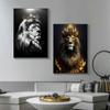 König der Löwen, Tierkunst, Leinwand-Poster und Drucke, moderne Malerei, Wandbilder für Wohnzimmer, Heimdekoration, Cuadros