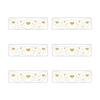 6Pcs Gold Glitter Freckles Face Tattoo Stickers Waterproof Artificial Freckle Patches Shimmering Makeup Speckles Freckle Tattoos