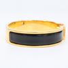 HERMES H700001 Click H Bangle Black / goldUsed