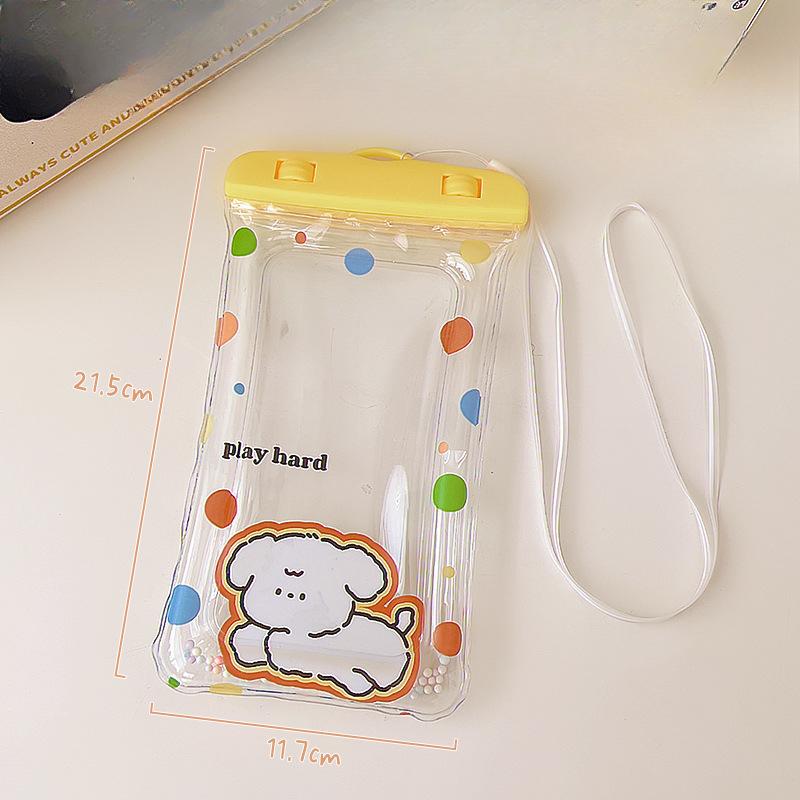 Mobile Phone Waterproof Bag Touch Screen Airbag Swim Drift Ziplock Bag Transparent Takeaway Rider Seal Bag