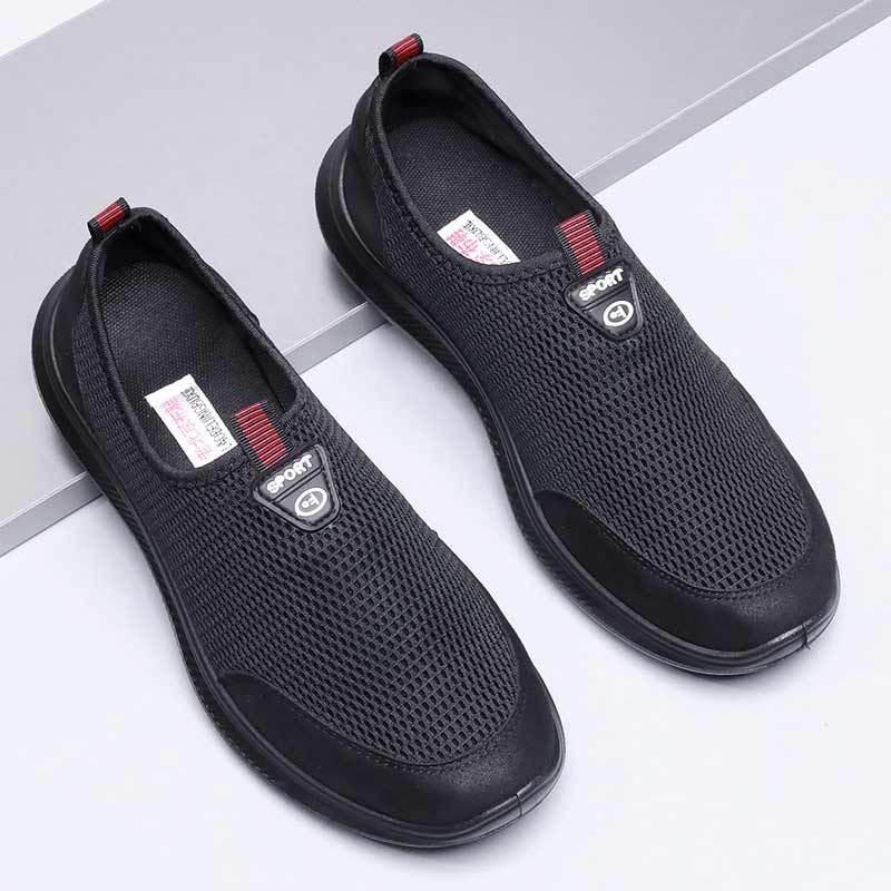 Summer Mesh Dad Shoes In the Old One Pedal Non-slip Soft Sole Men's Shoes Breathable Hollow Outdoor Shoes