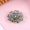 Faux Shell Pearl Flower Button Decorative Covers Women Shirt Accessories Cufflinks Luxury Rhinestone Button Clip For Clothing