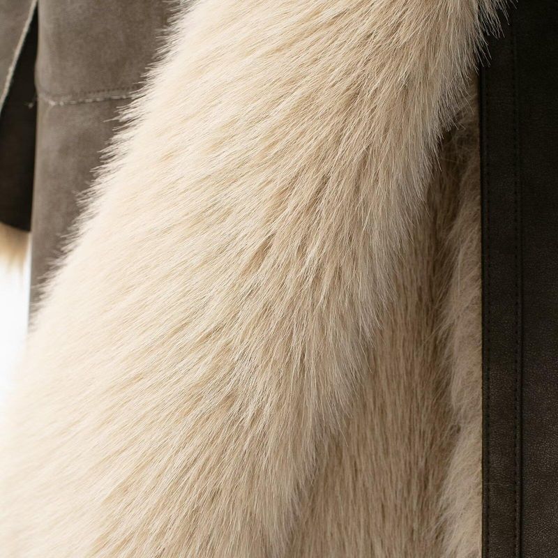 Kaslead New Arrival Women's Clothing Fashion Style Double-Sided Wear Long Overcoat Outerwear 6318262