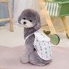 Pet dog summer new pastoral cute little fresh cherry lace suspender teddy bear small dog clothing