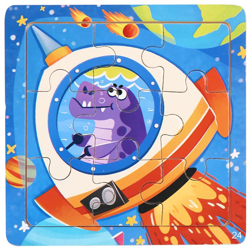 Wooden Educational Jigsaw Puzzle for Kindergarten Children - Fun Hands-On Matching Game