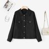 ZANZEA Women Turn Down Collar Solid Color Casual Long Sleeve Blouse