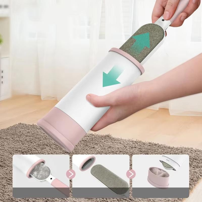 Reusable Lint Roller for Clothes Hair Remover Washable Static Electricity Fabric Shaver Portable Lint Brush Fur Remover Tool for Pet Hair Removal