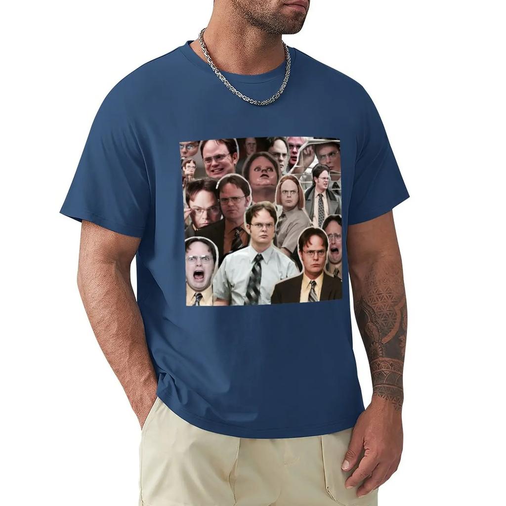 male tees summer Tshirt Dwight Schrute - The Office T-Shirt T-shirt short summer top t shirts pack Unisex round neck tops