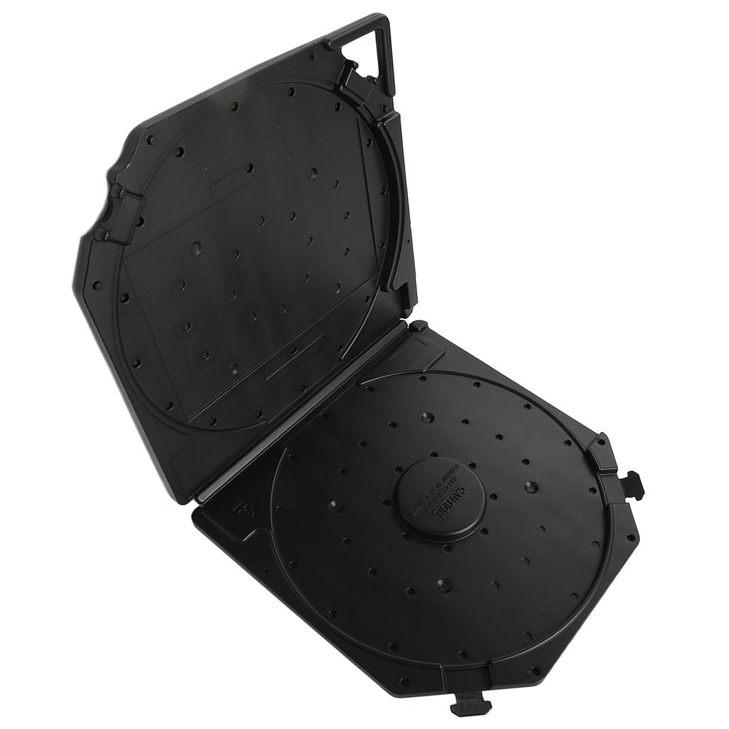 10 Inch Empty Tape Reel Storage Box Scratch Resistant Full Protection Open Reel Sound Tape Box for Sound Tapes Black